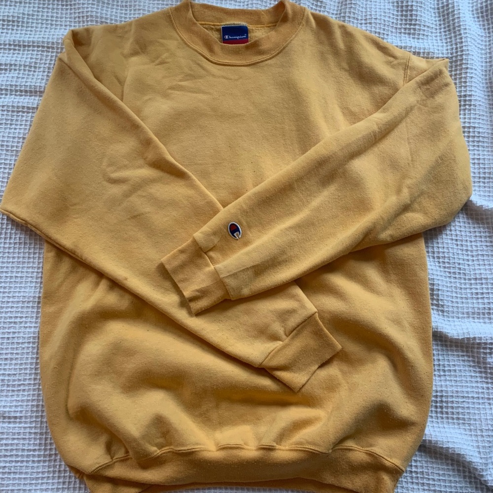 Yellow champion crew neck